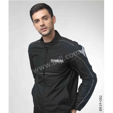Black Biker Jacket with Protective Armours