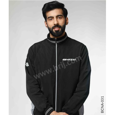 Black Colourblocked All Weather Jacket