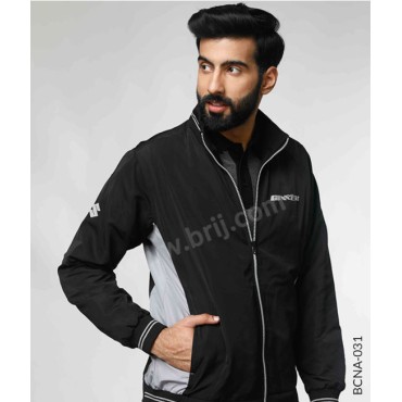 Black Colourblocked All Weather Jacket