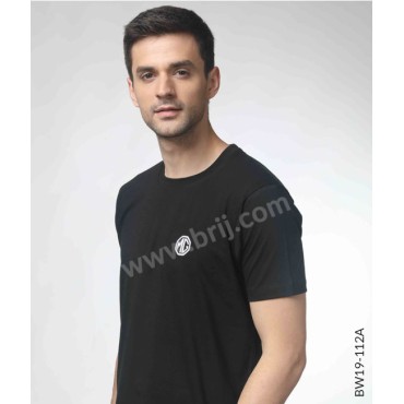 Black Classic Round Neck Tee