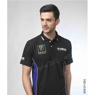 Black Colourblocked Polo