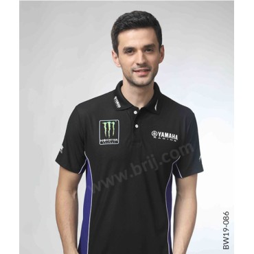 Black Colourblocked Polo